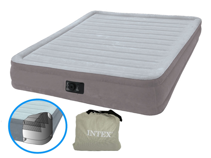 

Надувная кровать Intex Comfort-Plush 152х203х33см, встроенный насос 67770