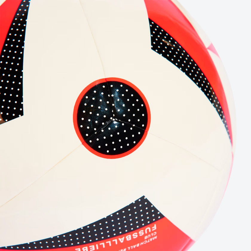 Мяч футбольный Adidas Euro24 Club IN9372, р.5, ТПУ, 12 пан., маш.сш., бело-красно-черный 840_840