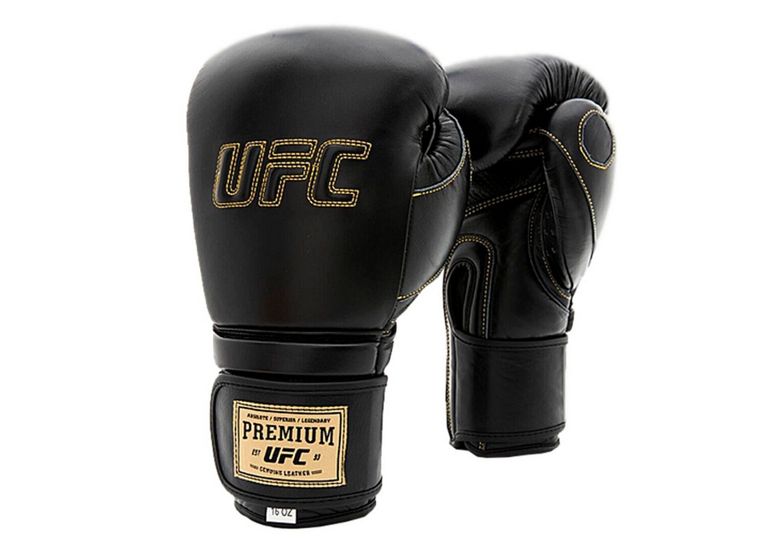 фото Премиальные тренировочные перчатки на липучке-bk,14oz ufc pro prem uhk-75049