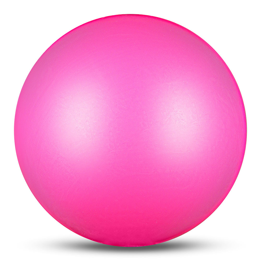 фото Мяч для художественной гимнастики indigo in329-cy, диам. 19 см, пвх, цикламеновый металлик