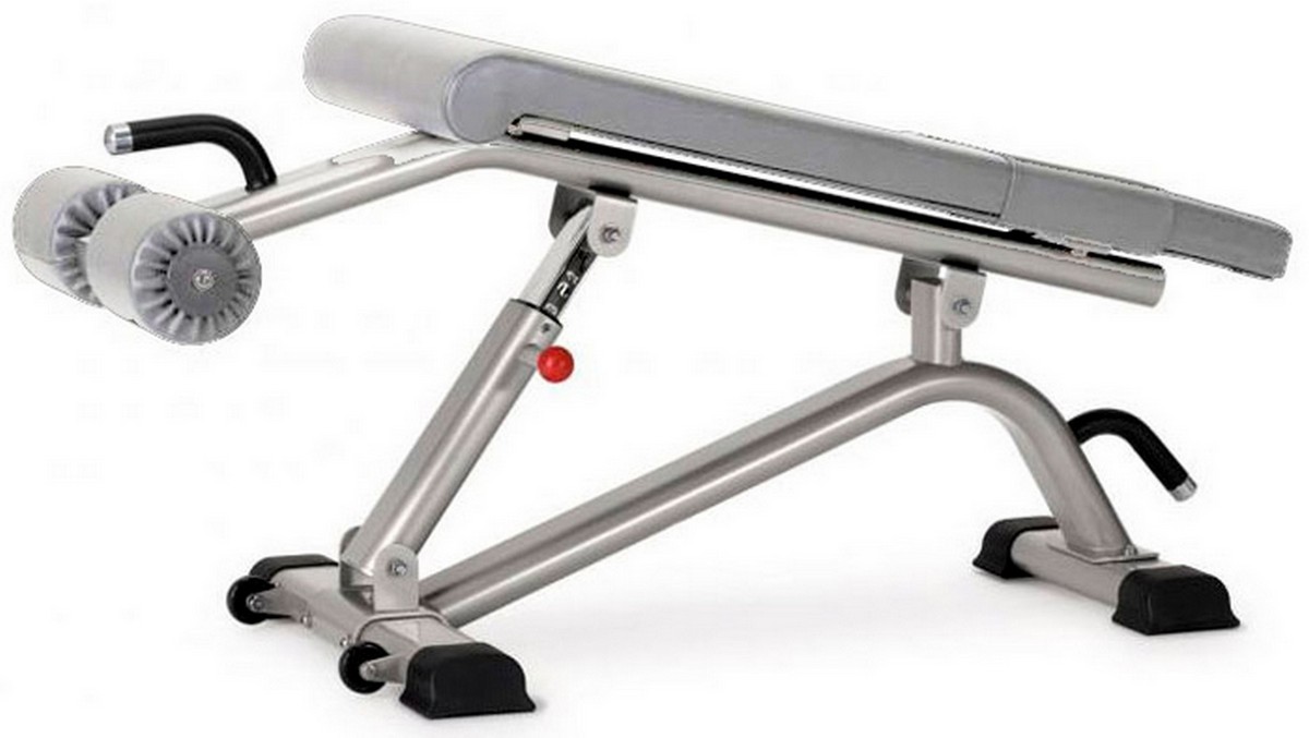 Скамья для упражнений на пресс регулируемая Star Trac IN-B7200-UPH-GY серые подушки