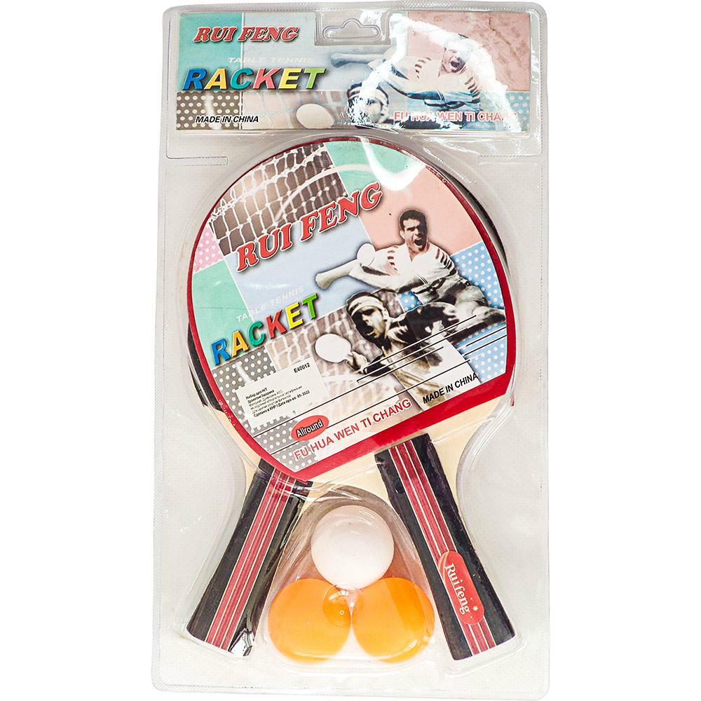Купить Набор для настольного тенниса (2 ракетки 3 шарика) E40012, NoBrand