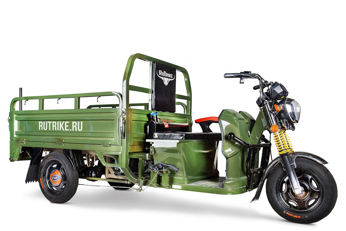

Грузовой электрический трицикл RuTrike Гибрид 1500 60V1000W зеленый