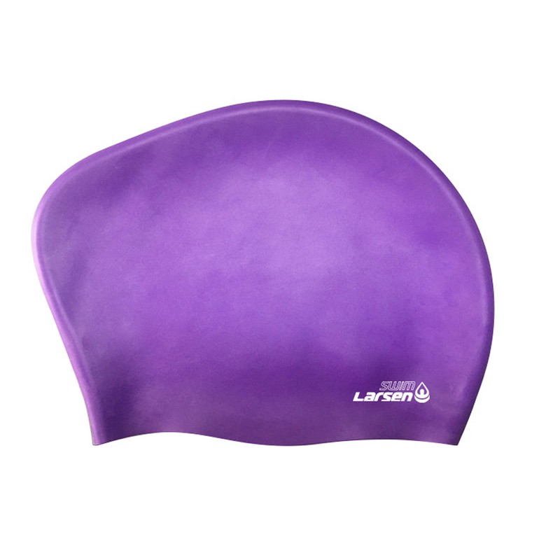 Шапочка плавательная для длинных волос Larsen LC-SC804 фиолетовый 800_800