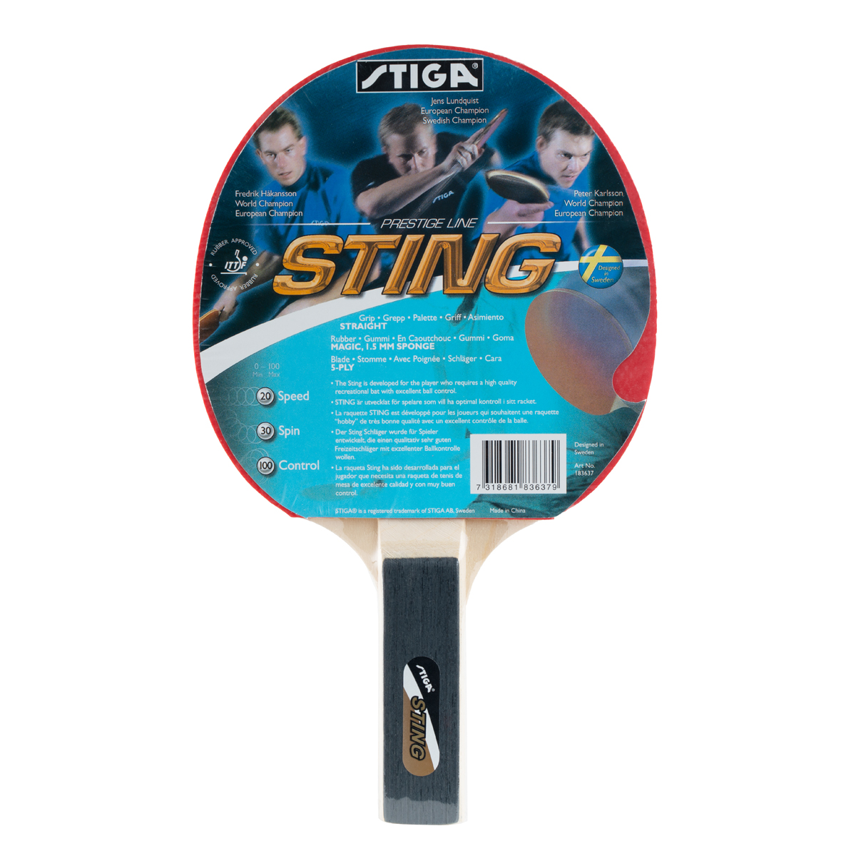     Stiga Sting 183637,  .,  1, 5  ITTF, .. 