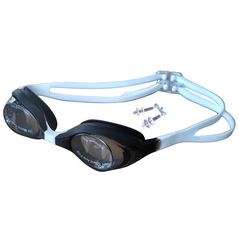 Очки для плавания детские R18165 JR (черно-белые) NoBrand