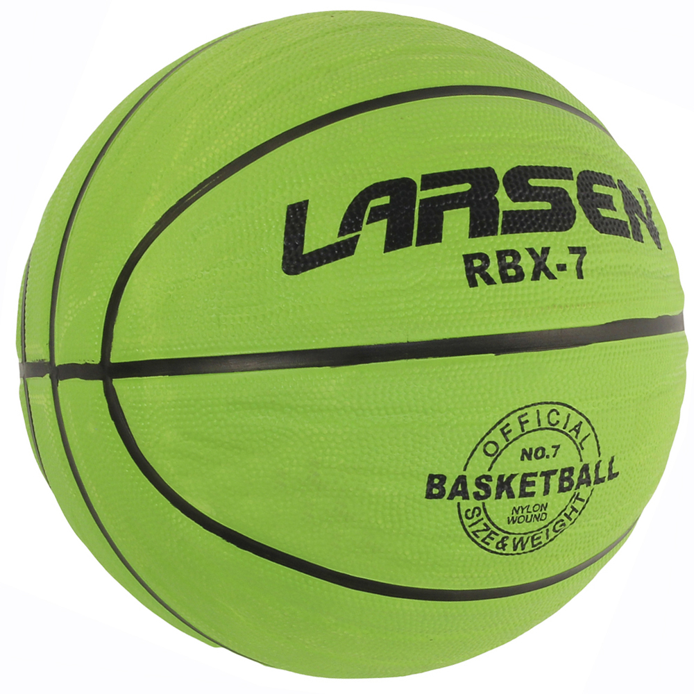 Мяч баскетбольный Larsen RBX7 Lime р.7 - фото 1