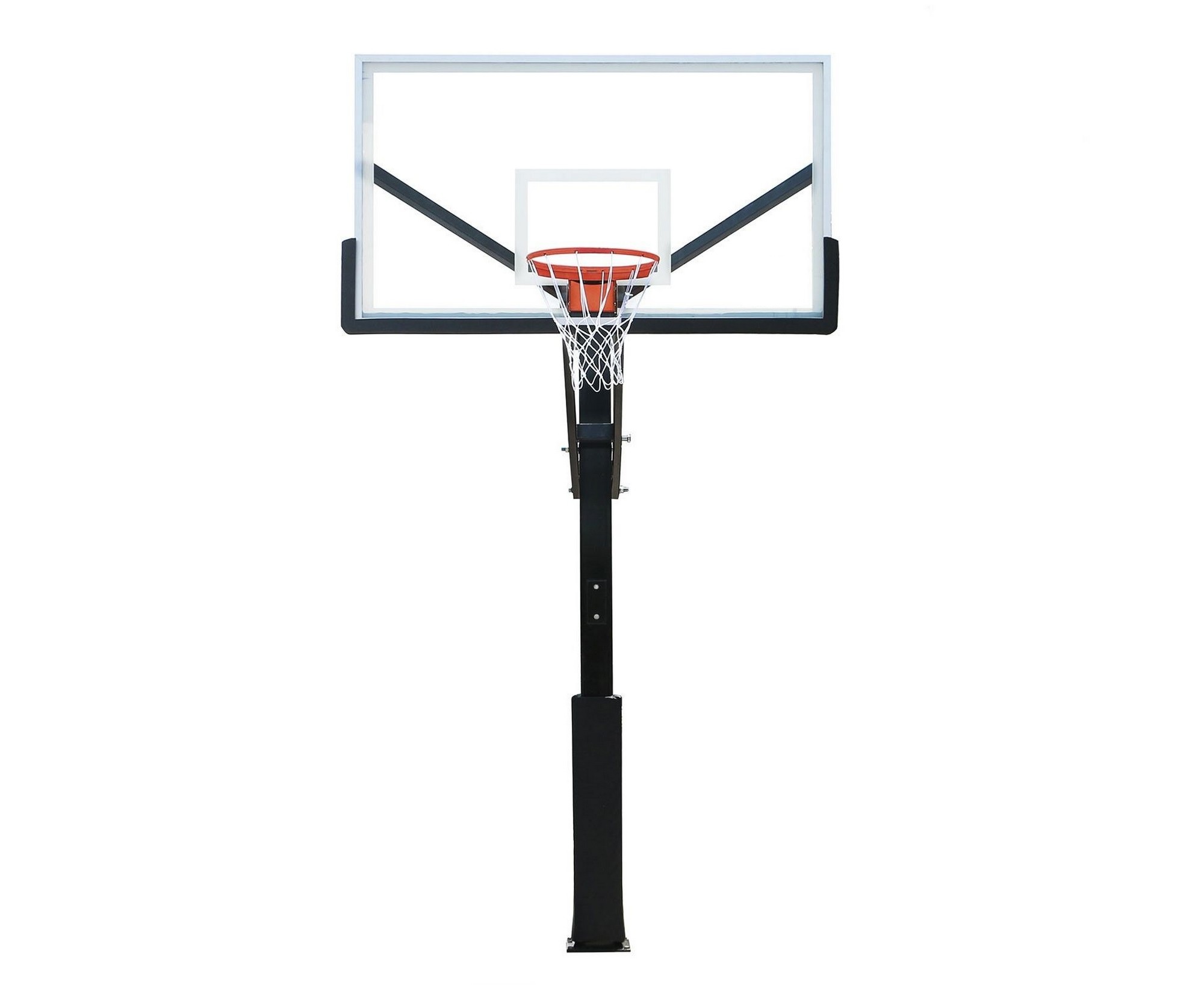 Баскетбольная стационарная стойка DFC ING72GU 180x105см стекло 10мм - фото 1