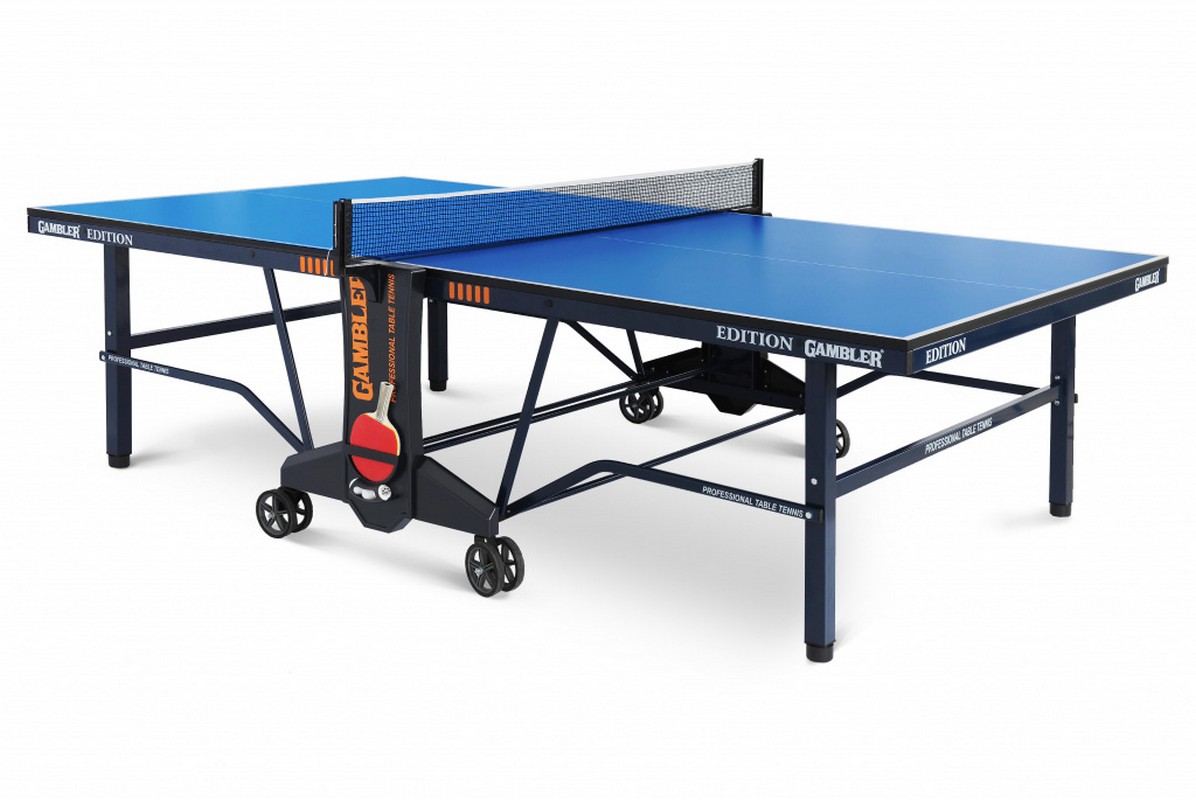 Стол теннисный Gambler Edition Indoor GTS-1 blue,  - купить со скидкой