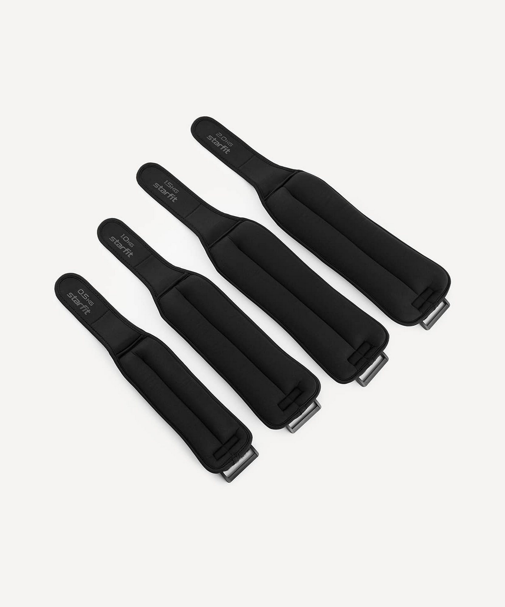 Утяжелители 1кг Star Fit WT-701 черный 1663_2000