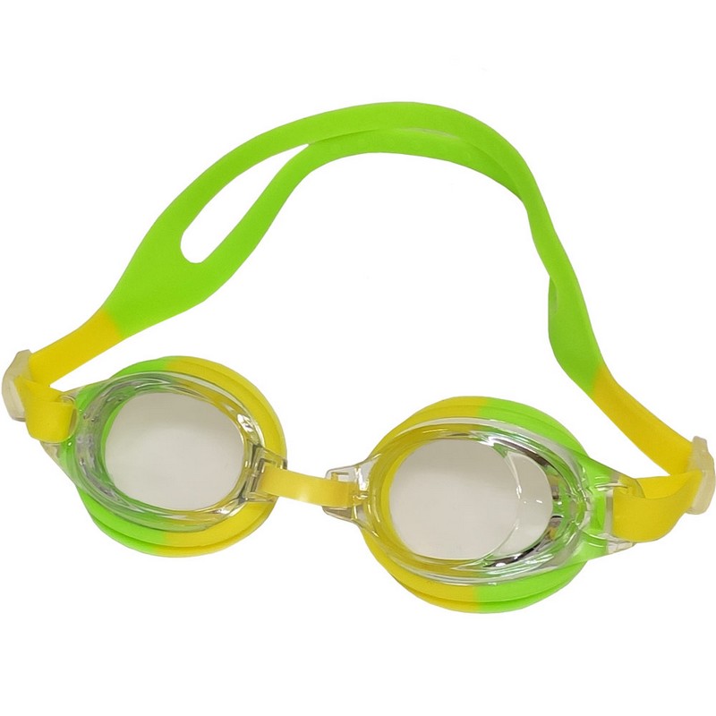 фото Очки для плавания детские b31526-5 мультиколор (желто\салатовые) nobrand