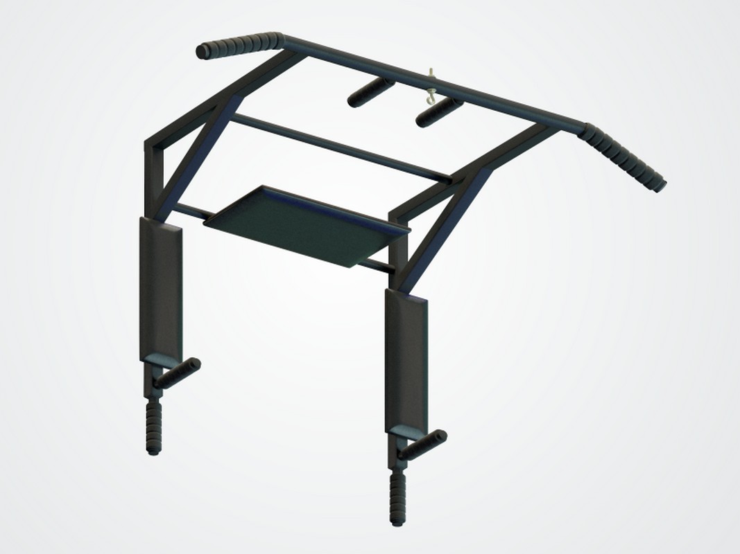фото Турник настенный spektr sport 3 в 1 sp t3 стоун черный