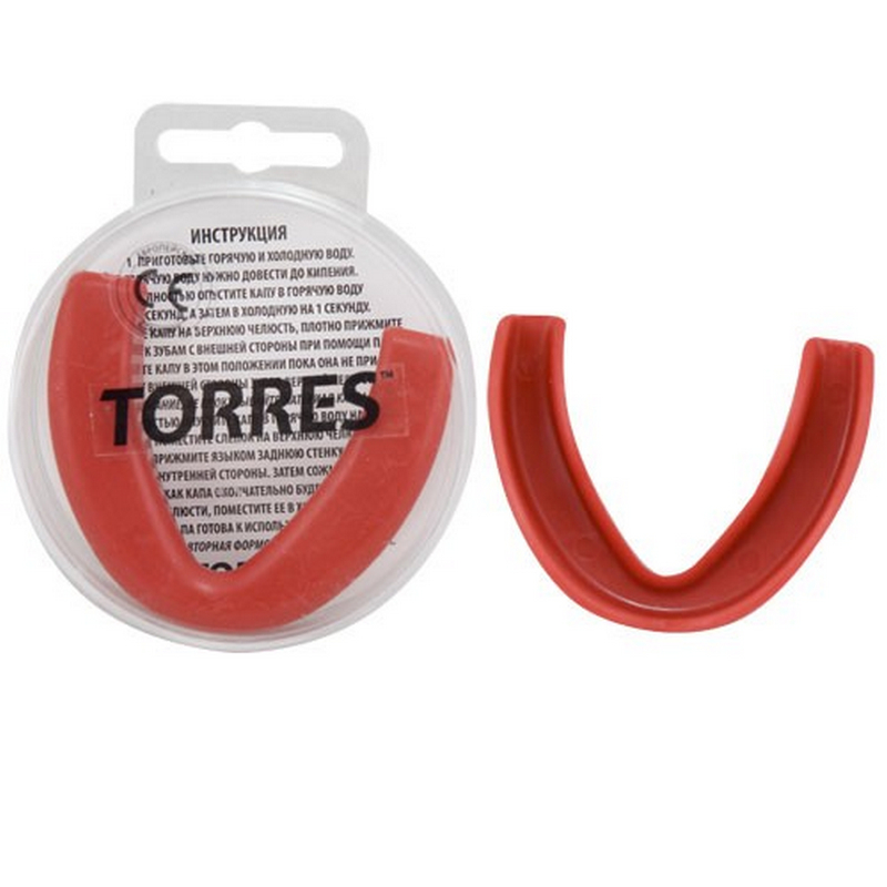 Капа Torres PRL1023RD, термопластичная, евростандарт CE approved, красный 800_800