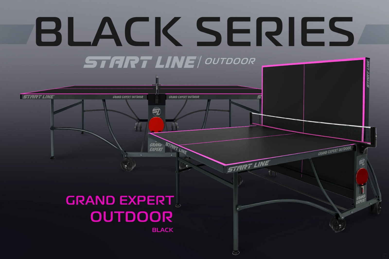 Теннисный стол Всепогодный Start Line Grand EXPERT 6 6044-12 Black 1600_1067