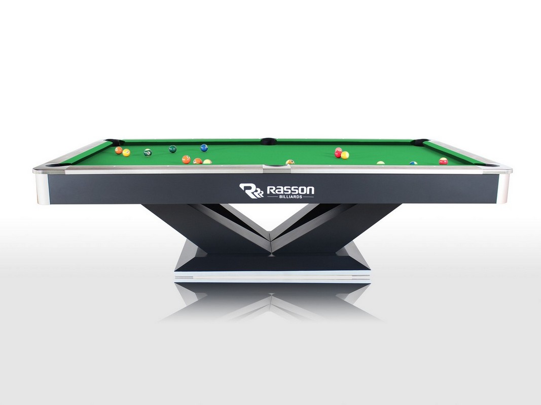 фото Бильярдный стол для пула rasson billiard victory ii plus, 9 ф 55.300.09.5 черный, с плитой