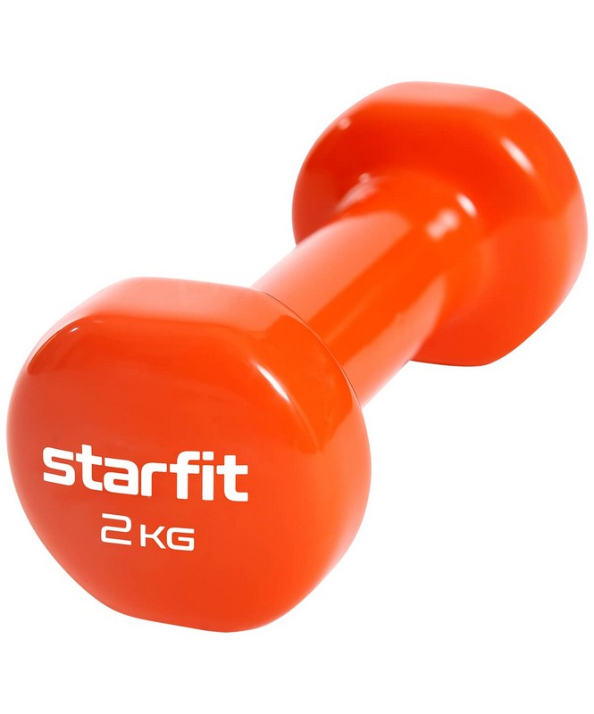 Гантель виниловая, 2 кг Star Fit Core DB-101 оранжевый