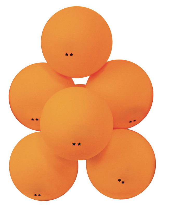 Купить Мячи для настольного тенниса Atemi 2*, пластик, 40+, оранж., 6 шт., ATB201,