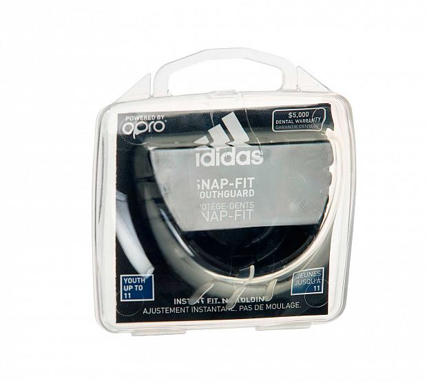 Капа одночелюстная Adidas adiBP30 Opro Snap-Fit Mouthguard белая 620_553