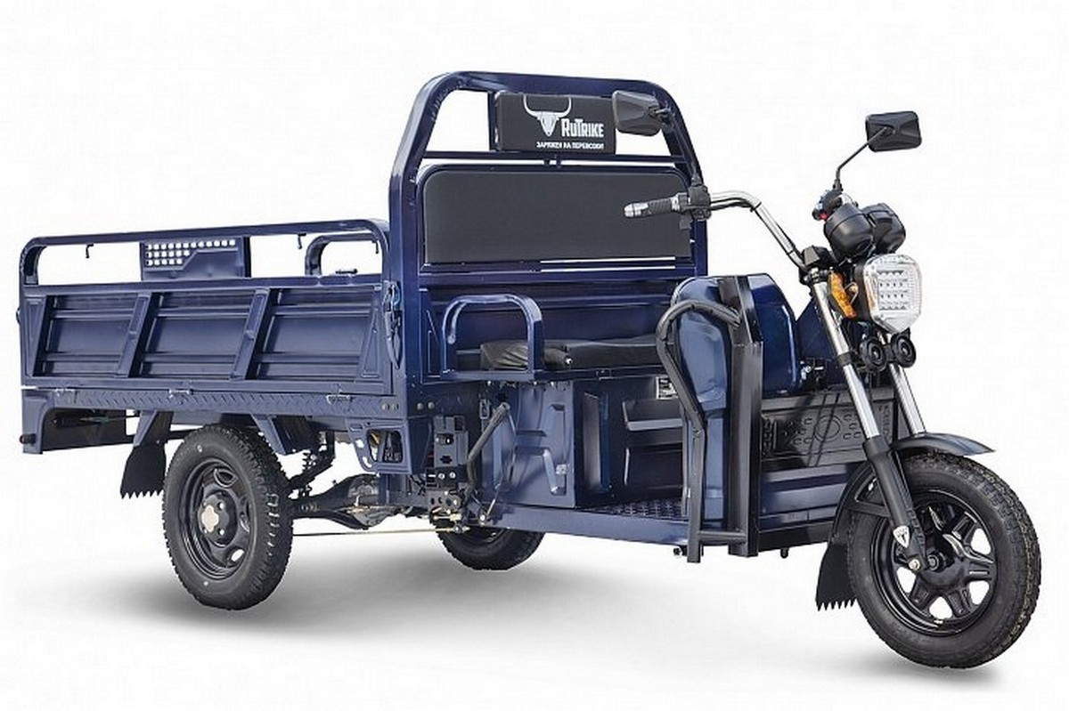 фото Грузовой электрический трицикл rutrike d4 1800 60v1200w 021494-1981 синий