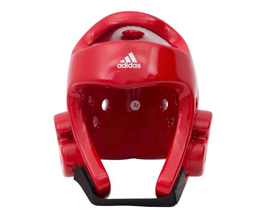 Шлем для тхэквондо Adidas Head Guard Dip Foam WT красный adiTHG01 856_700