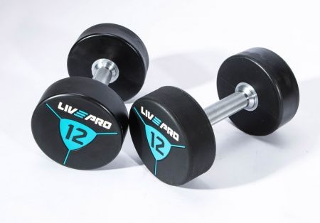    34  Live Pro Premium Urethane Dumbbells LP8000-34