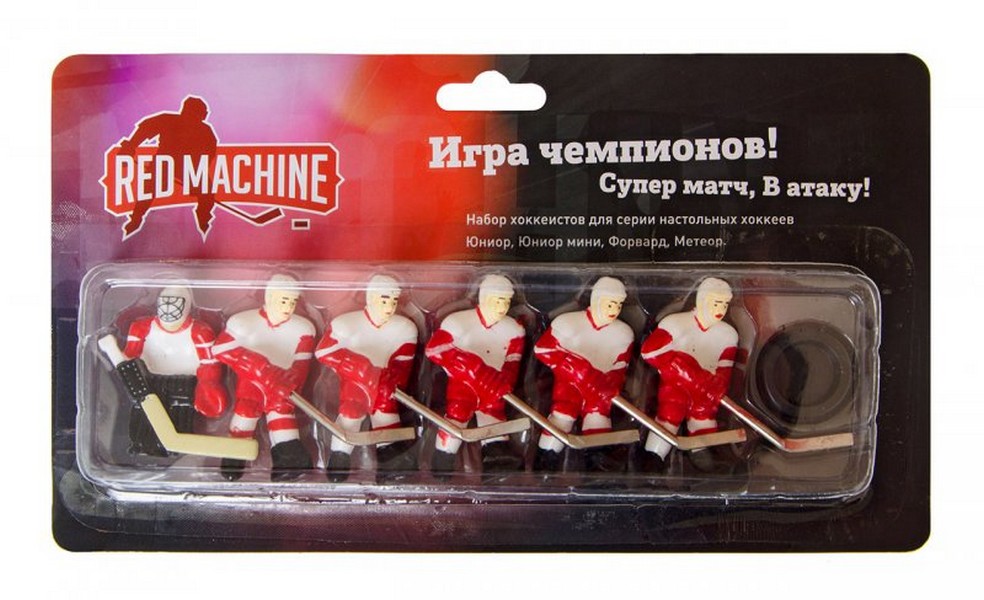 фото Комплект игроков с шайбой red machine метеор/форвард (красный)