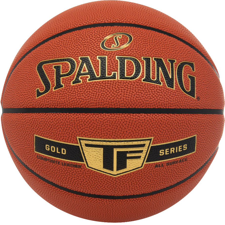Купить Мяч баскетбольный Spalding Gold TF 76857z, р.7, композит (микрофибра), коричнево-черный,