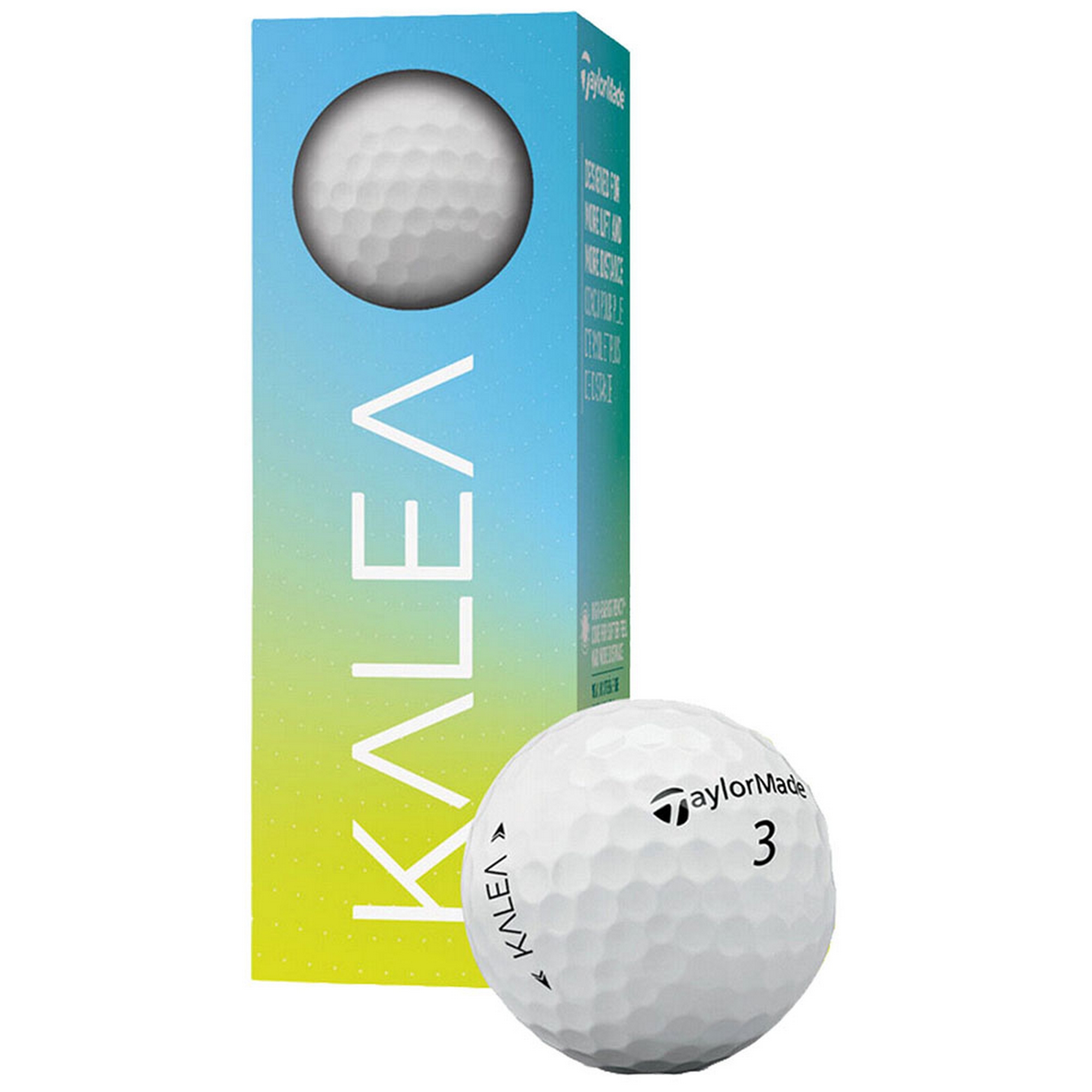 Мяч для гольфа TaylorMade Kalea N7641801 белый (3шт) 2000_2000
