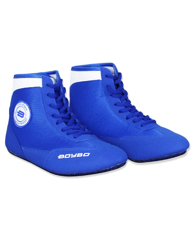 фото Обувь для борьбы boybo синий/белый