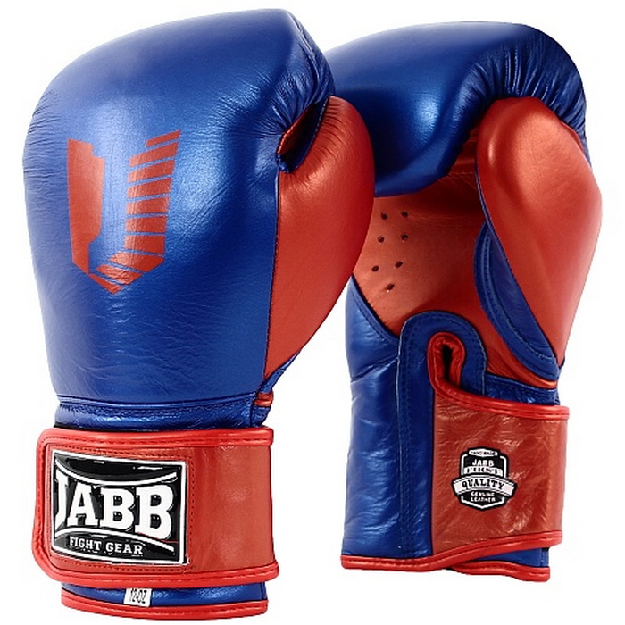 фото Боксерские перчатки jabb je-4069/eu fight синий/красный 14oz