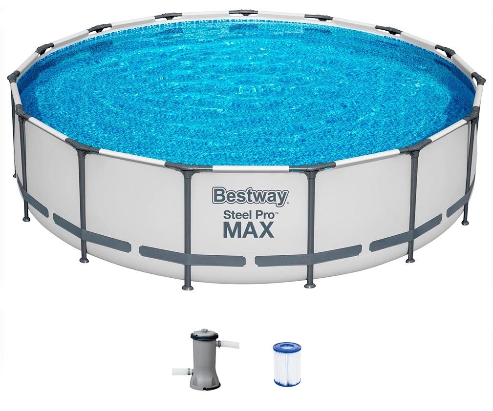 Каркасный бассейн 305х100см, фильтр Bestway Steel Pro Max 561JD