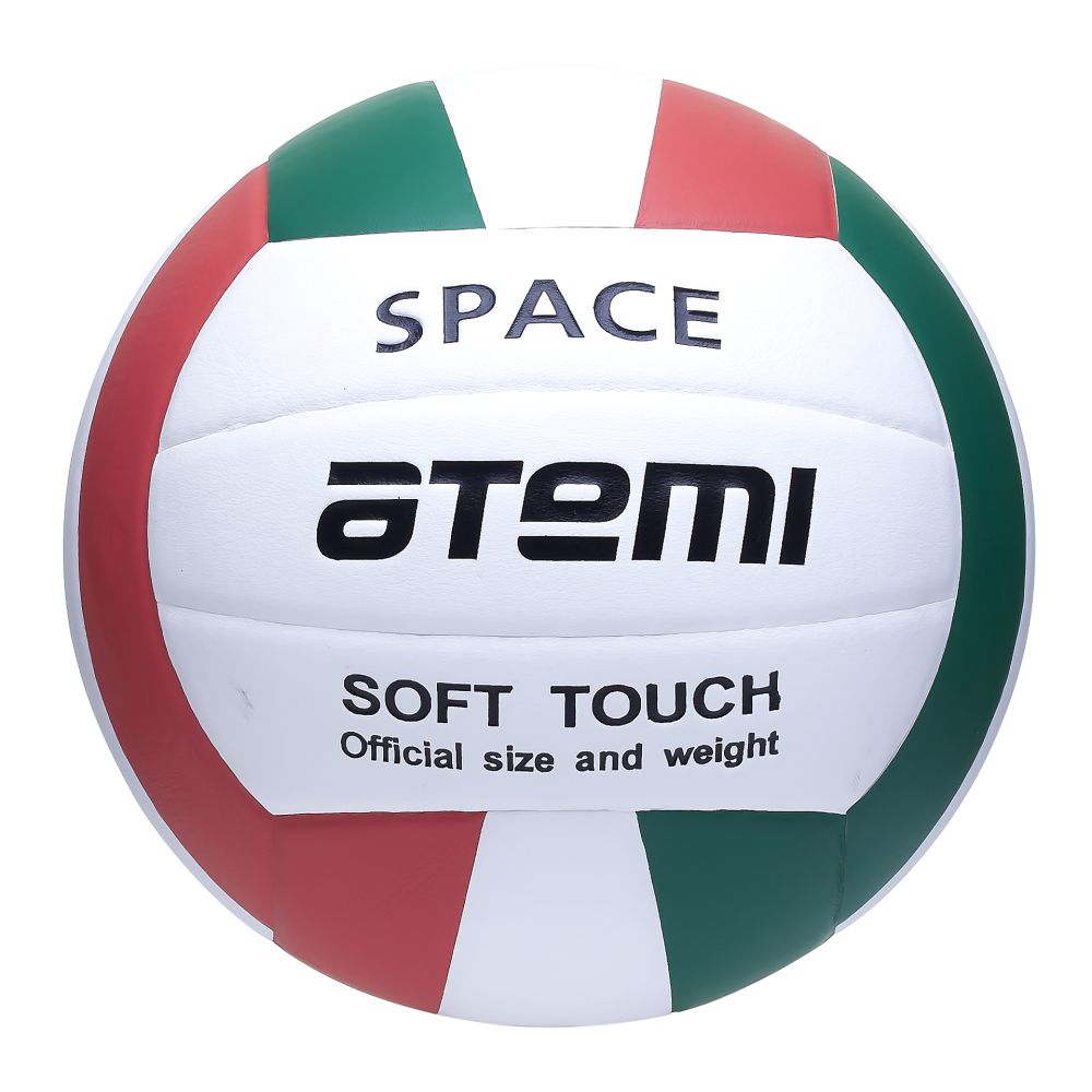 фото Мяч волейбольный atemi space р.5 зеленый-белый-красный