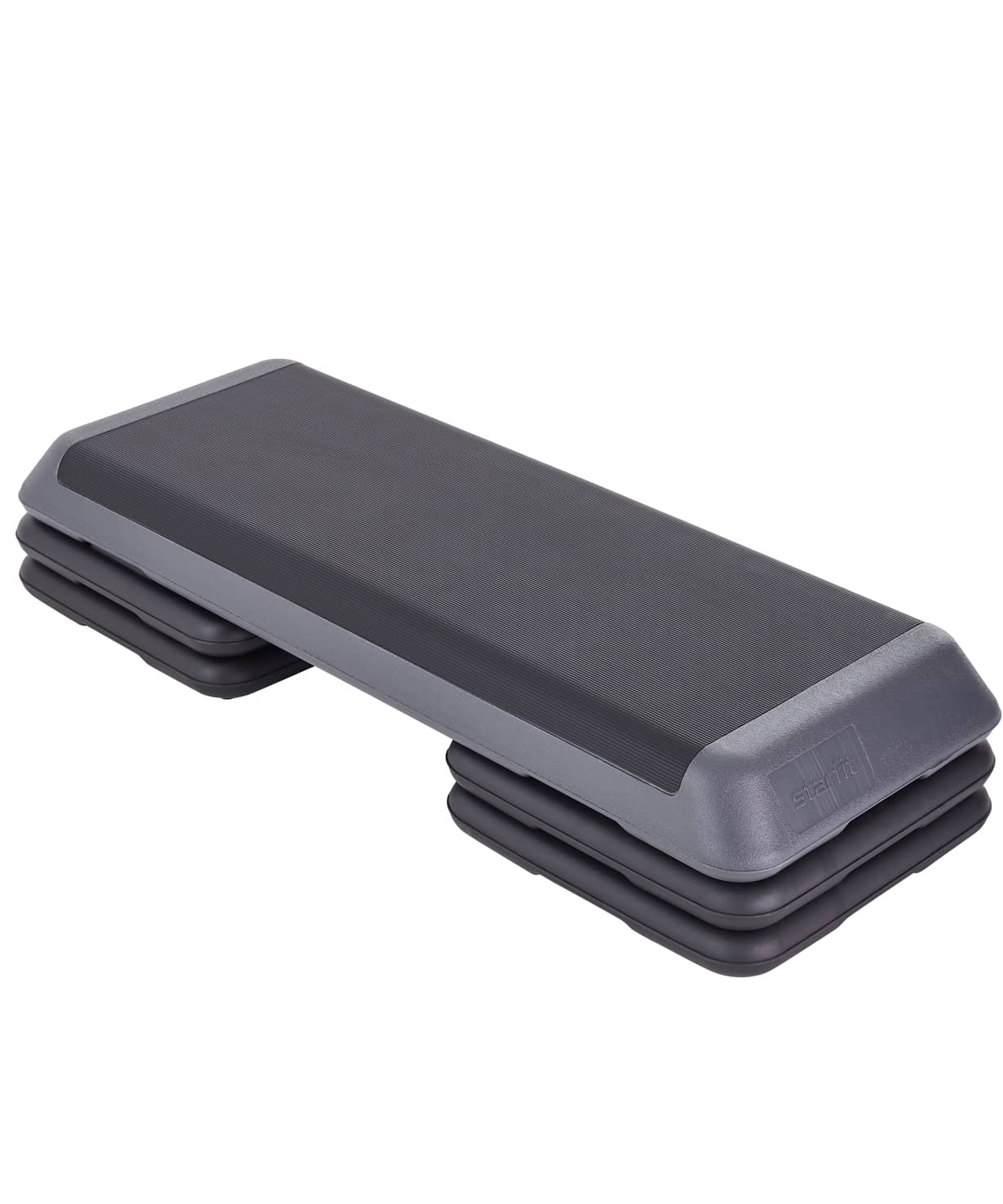 

Степ-платформа обрезиненная, 3-х уровневая 108х41,5х20 см Star Fit Pro SP-205