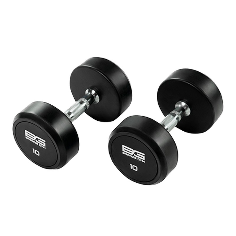 

Гантель обрезиненная 10 кг Bronze Gym BG-PA-DB-R100