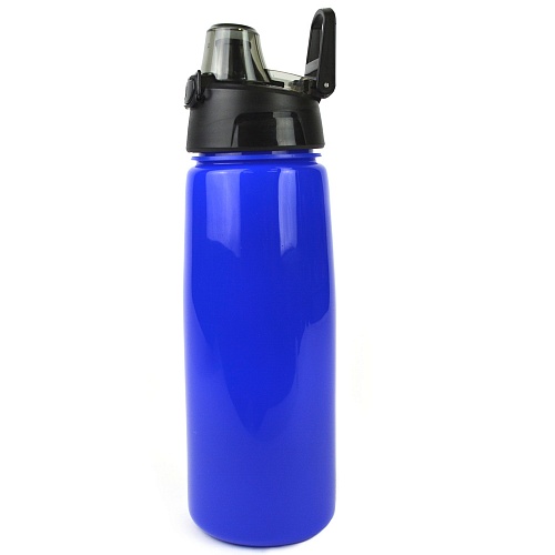 Бутылка для воды с автоматической кнопкой, 750 ml., синий КК0148 500_500