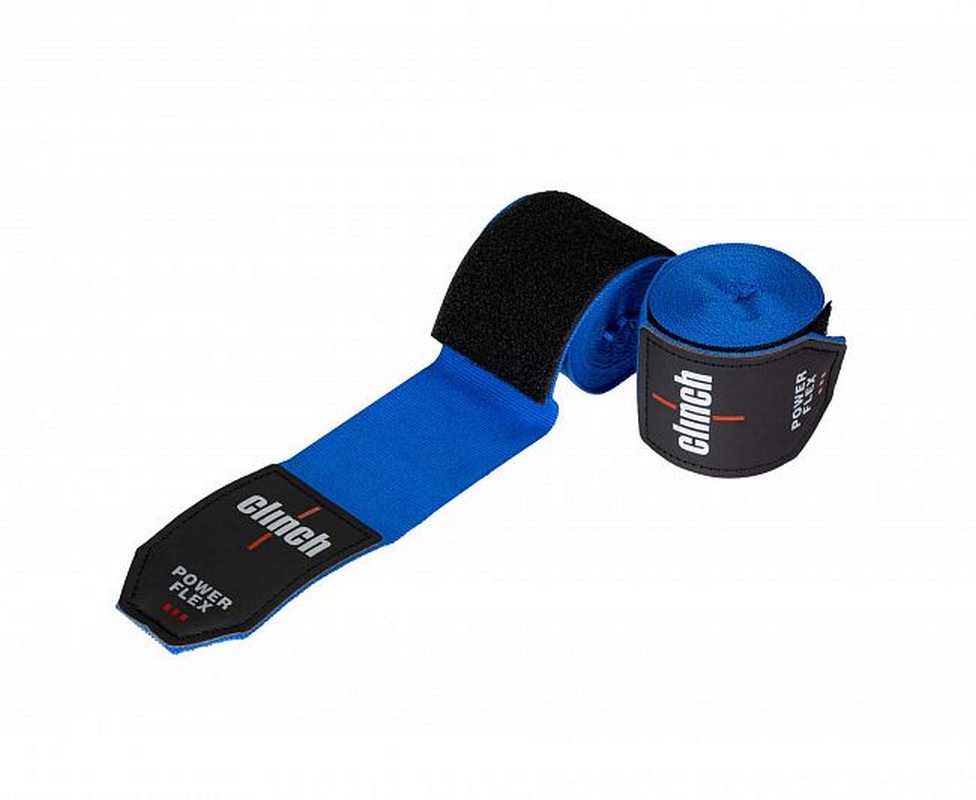 Бинты боксерские 255см Clinch Boxing Hand Wrap Power Flex C239 синий 976_800