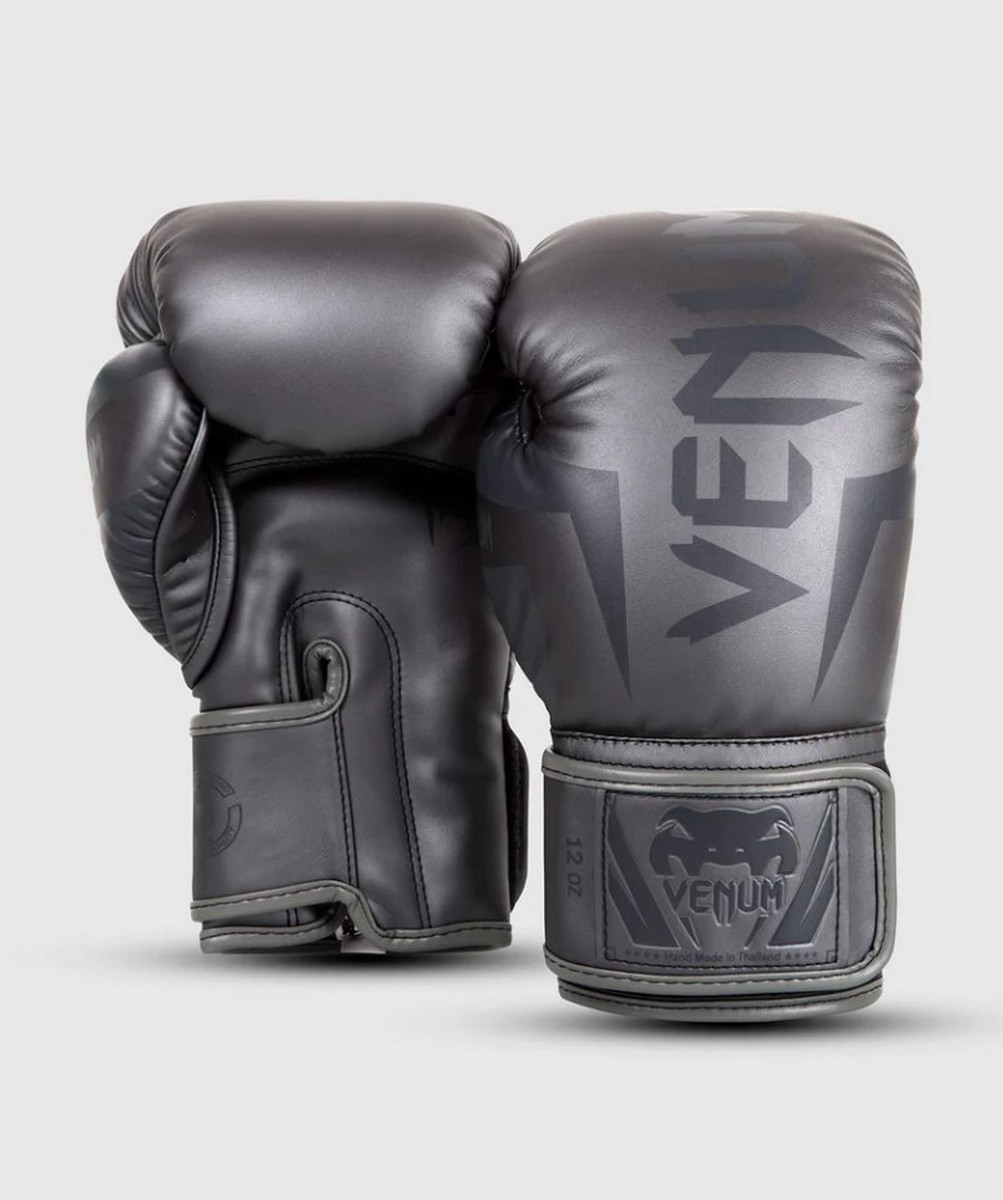 Перчатки Venum Elite 0984-432-10oz серый\серый