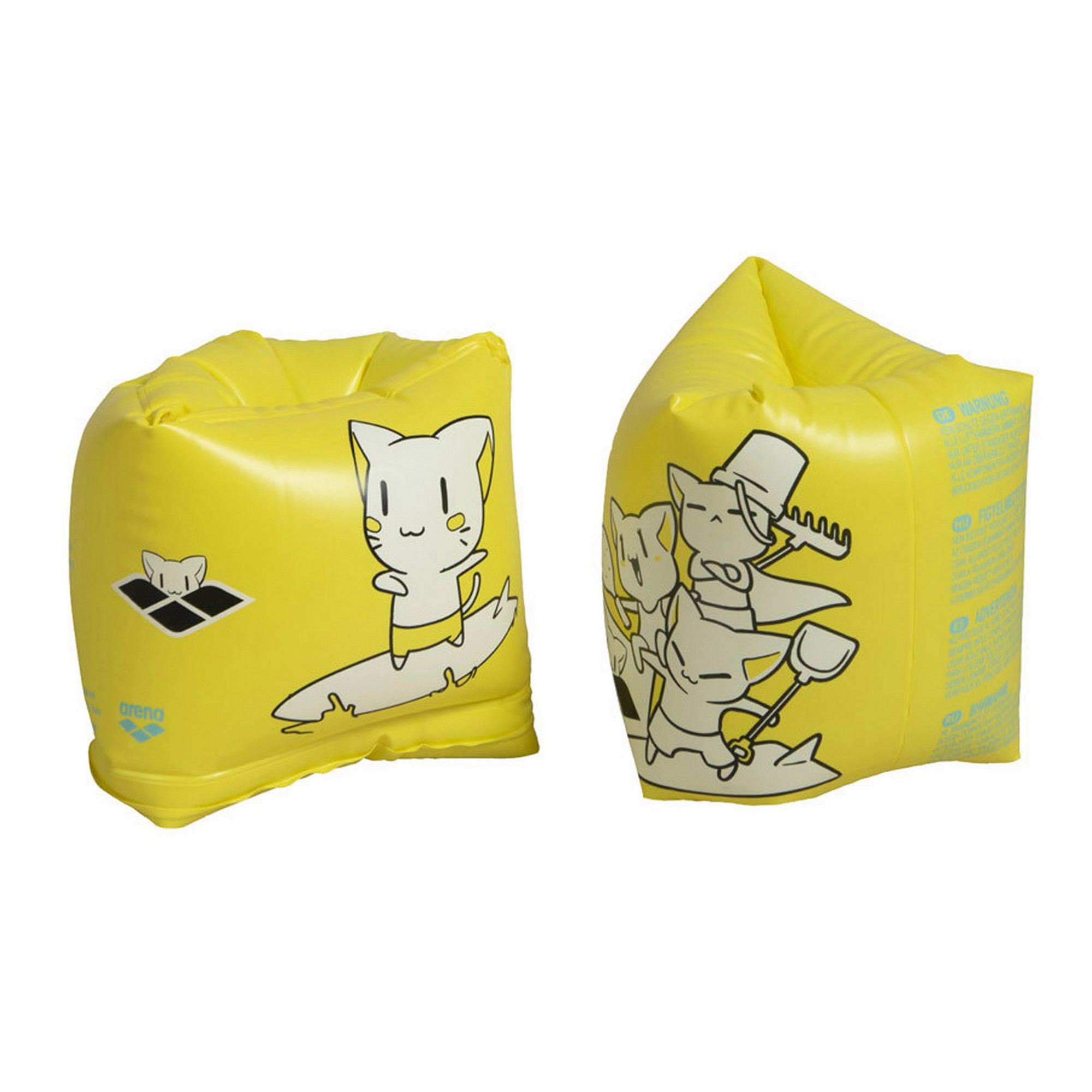 фото Нарукавники для плавания arena roll-up armband 95217310 желтый