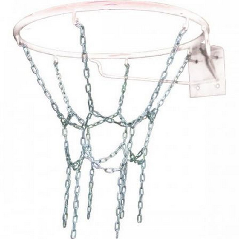 фото Сетка-цепь для баскетбола, антивандальная на №7 1sc-gr nobrand