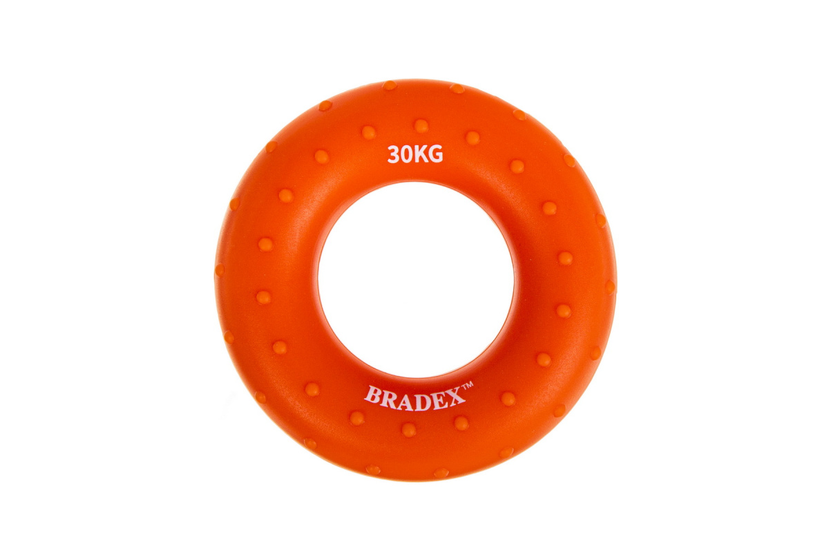 Кистевой эспандер 30 кг Bradex круглый массажный (Resistance bands 60 LB) SF 0571 оранжевый