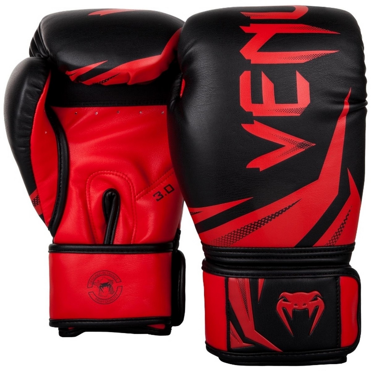 Перчатки Venum Challenger 3.0 03525-100-16oz черный\красный - фото 1