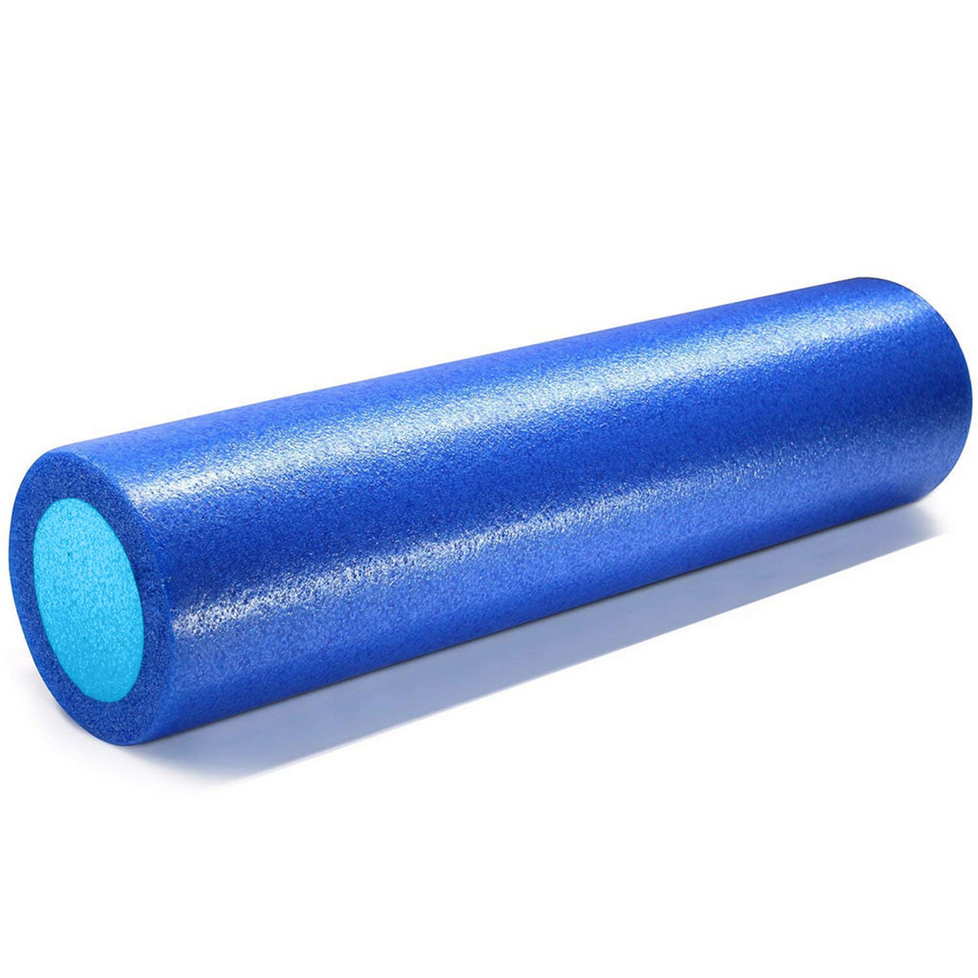 Ролик для йоги полнотелый 2-х цветный, 45х15x15см Sportex PEF45-A синий\голубой