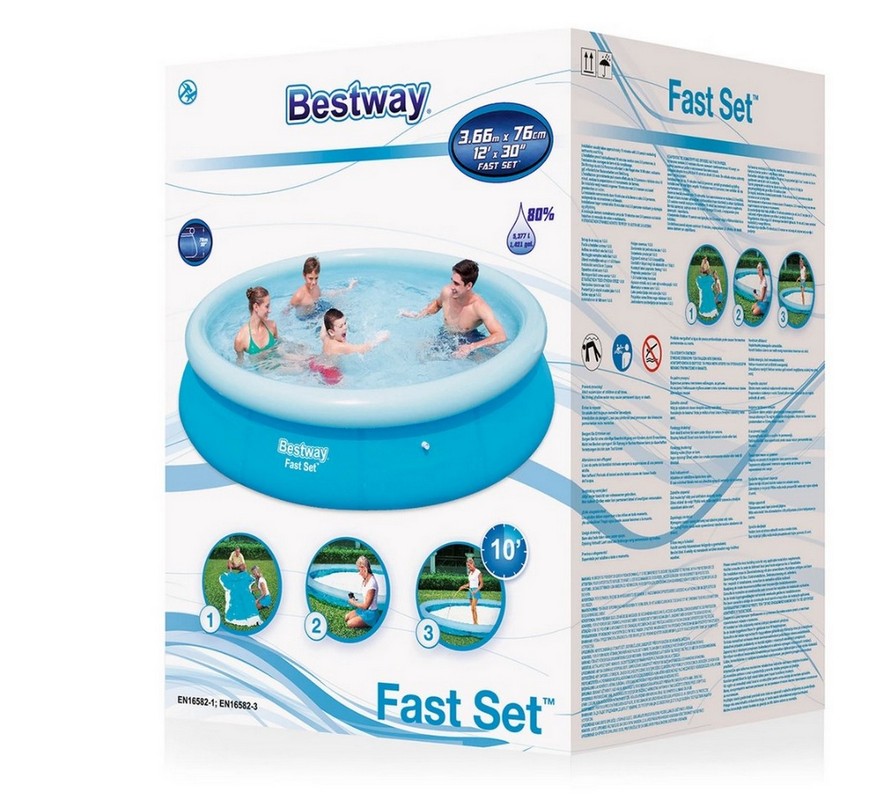 Бассейн с надувным бортом 366х76 см Bestway 57273 891_800