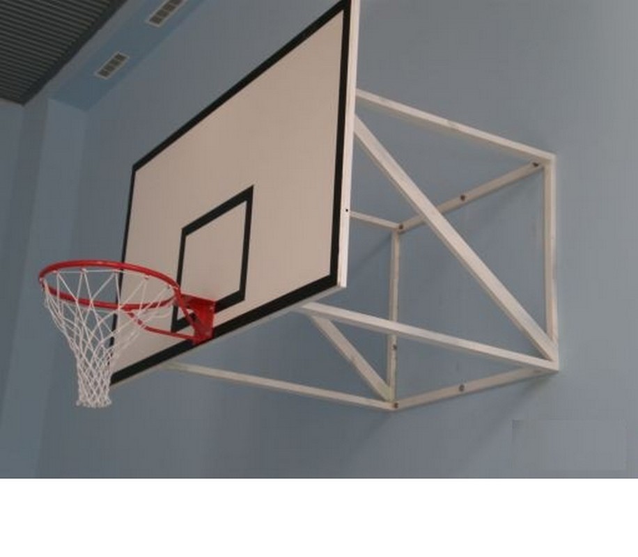 фото Баскетбольный щит настенный игровой (из фанеры) hercules s-105-41-13