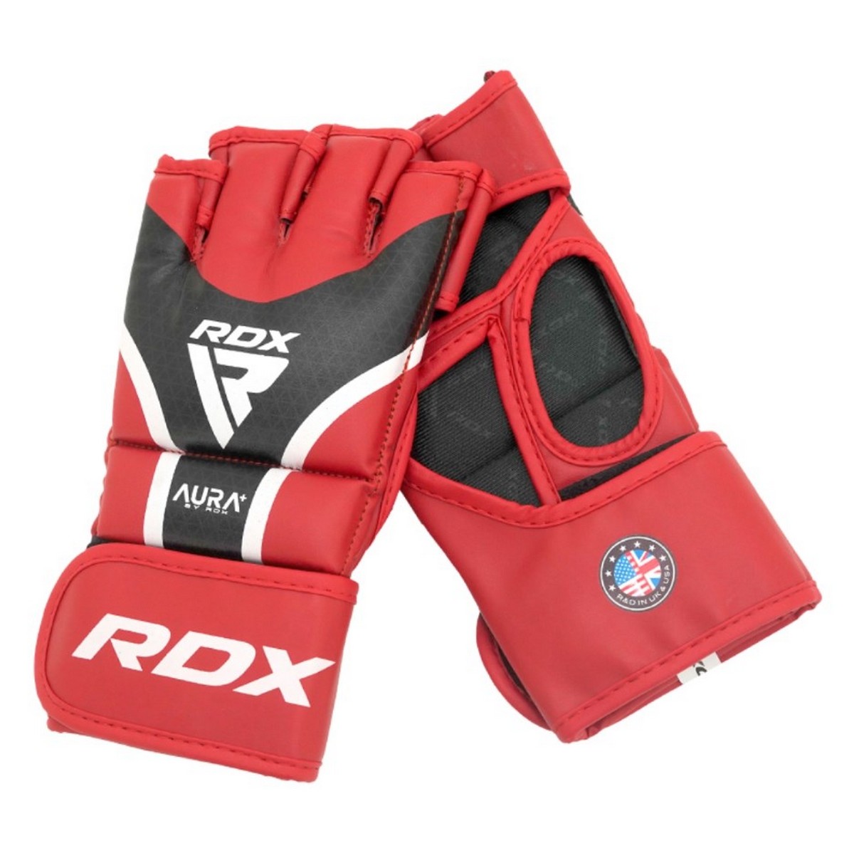 Перчатки RDX Grappking Aura Plus GGR-T17RB красный\черный 1200_1191