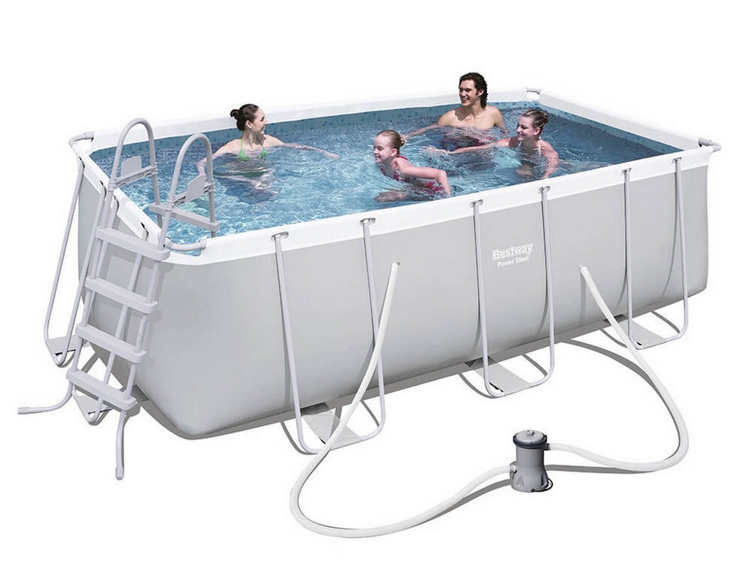 фото Бассейн на опорах 412х201х122 см bestway 56456
