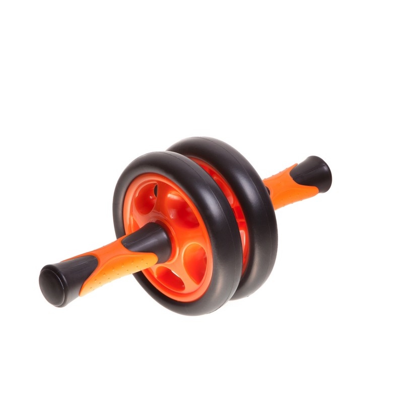Ролик гимнастический Body Form BF-WG03 черный-оранжевый 800_800