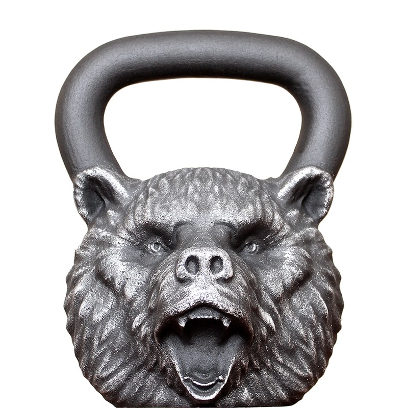 фото Гиря 32 кг iron head медведь