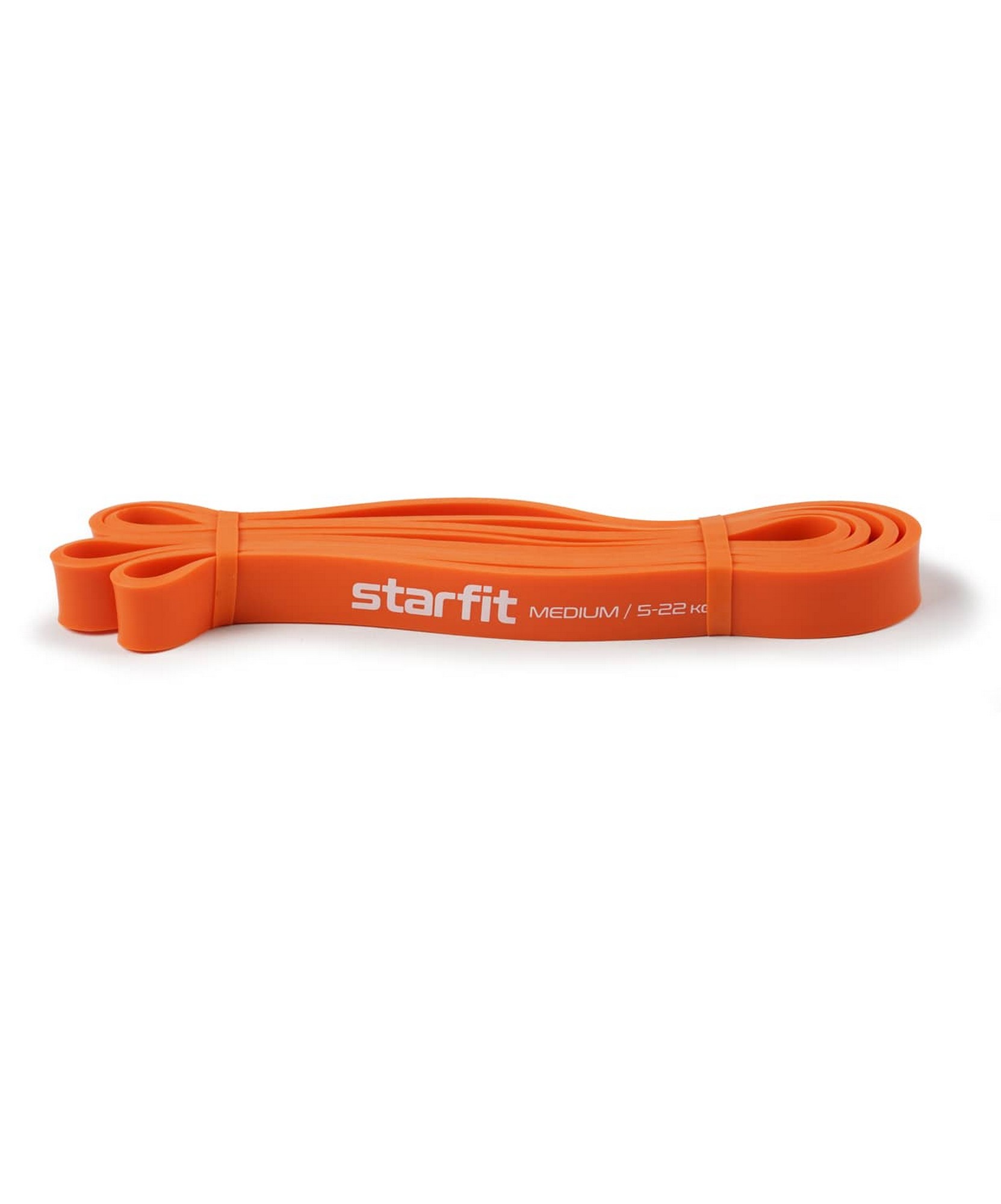 Эспандер ленточный для кросс-тренинга Star Fit 5-22 кг, 208х2,2 см ES-803 оранжевый
