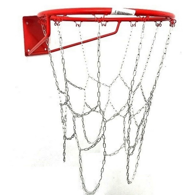 фото Сетка-цепь 4sc-gr для баскетбольного кольца №7 и №5, на 12 посадочных мест, универсальная nobrand